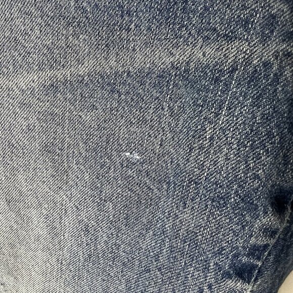 Dickies Shorts Mens 34 Blue Denim Carpenter Cut Offs Distressed‎ Holes Stains - Picture 2 of 8